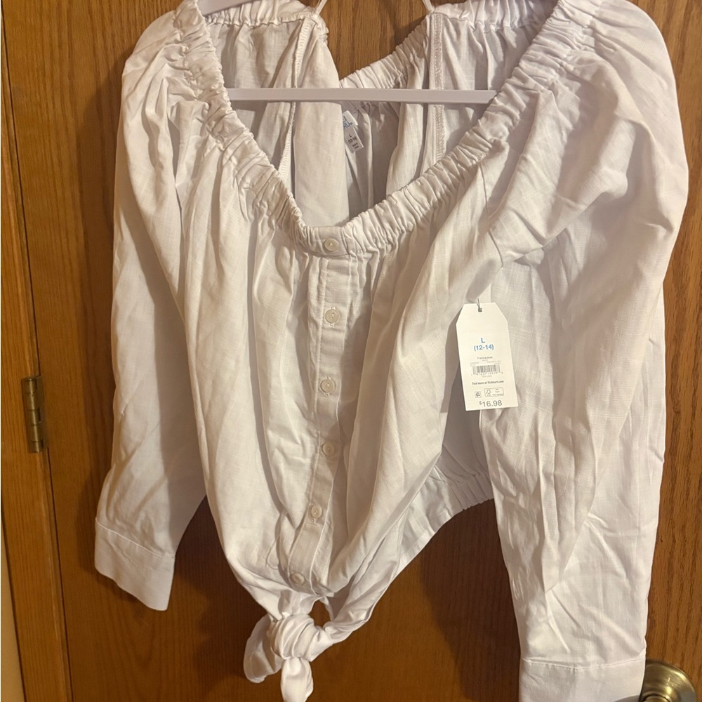 Women's White Off-Shoulder Top